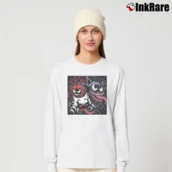 Women’s Venom Gengar Pokemon Mashup Graphic Long-Sleeve Top in white | Sleek, Versatile, All-Season