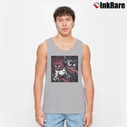 Men’s Venom Gengar Pokemon Mashup Graphic Tank Top in sport grey | Breathable, Active-Friendly Design