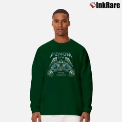 Men’s Venom Gym Go To Symbiote Marvel Superhero Movie Long-Sleeve Shirt in forest green | Sleek, Lightweight, Year-Round Wear
