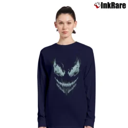 Women’s Venom Menacing Smoke Marvel Graphic Long-Sleeve Top in navy | Sleek, Versatile, All-Season