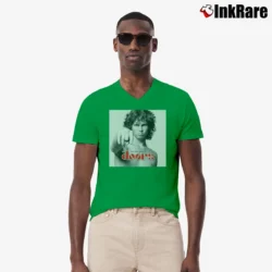 Men’s Very Best Of The Doors V-Neck Tee in irish green | Sharp, Breathable, Everyday Staple