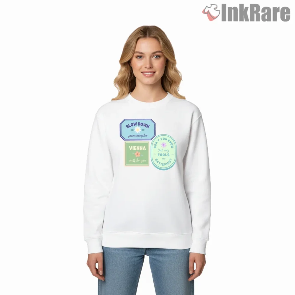 Vienna Quote Sticker Pack Inspired Billy Joel Shirt on graphic shirt for women graphic tee