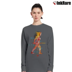 Women’s Vikings Wildfire Lagertha Character Long-Sleeve Top in charcoal | Sleek, Versatile, All-Season