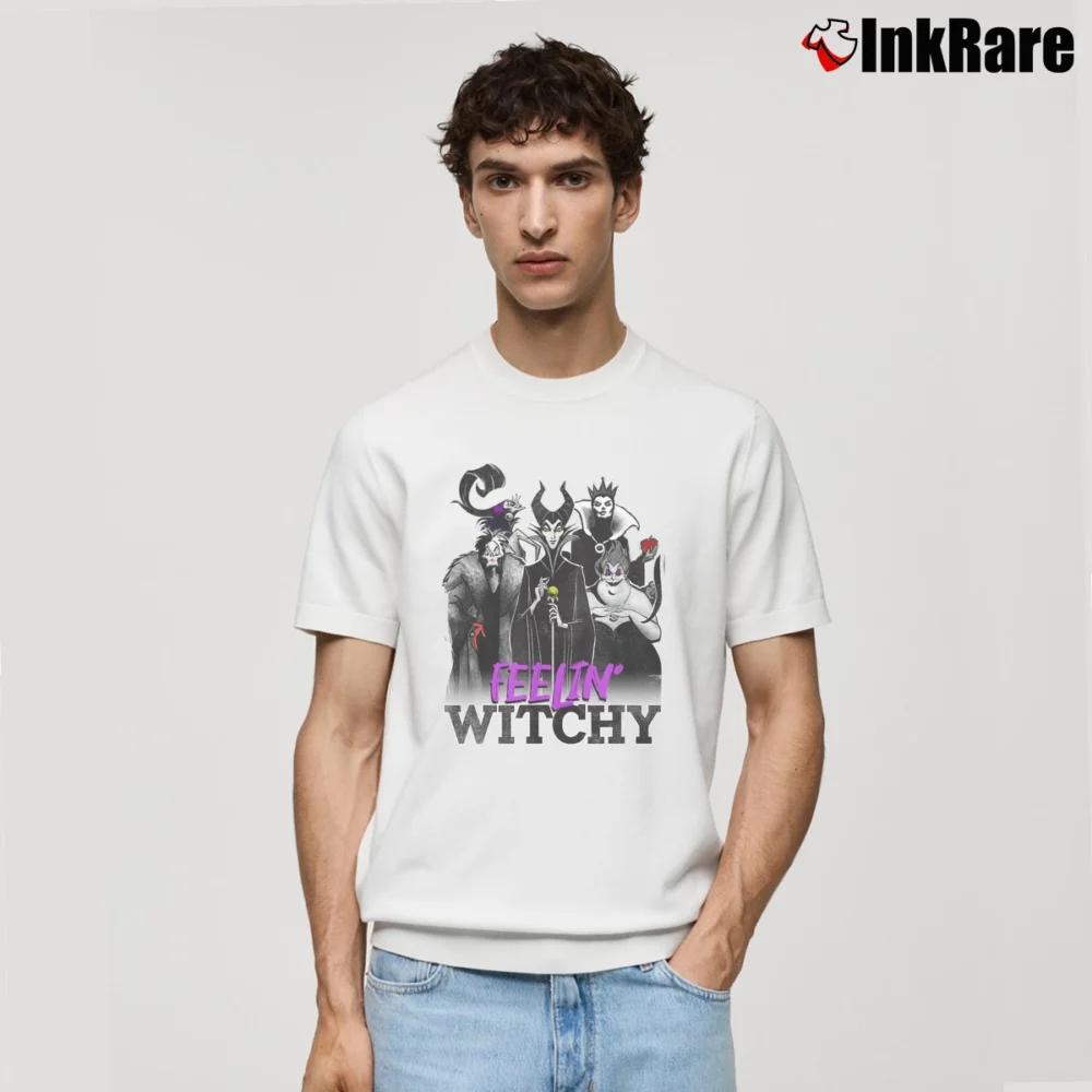 Men’s Villains Halloween Feelin Witchy Group Classic T-Shirt in white | Soft, Breathable Everyday Wear