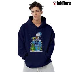 Men’s Villanova Wildcats Snoopy Christmas Pullover Hoodie in navy | Cozy, Durable, Modern Fit