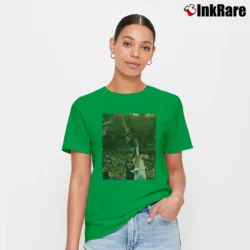 Women’s Vince Carter Dunk for NBA Fans and Basketball Lovers Signature T-Shirt in irish green | Soft, Flattering Fit