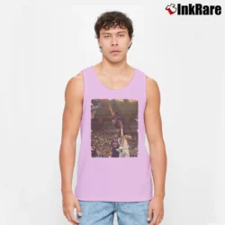 Men’s Vince Carter Dunk for NBA Fans and Basketball Lovers Tank Top in light pink | Breathable, Active-Friendly Design