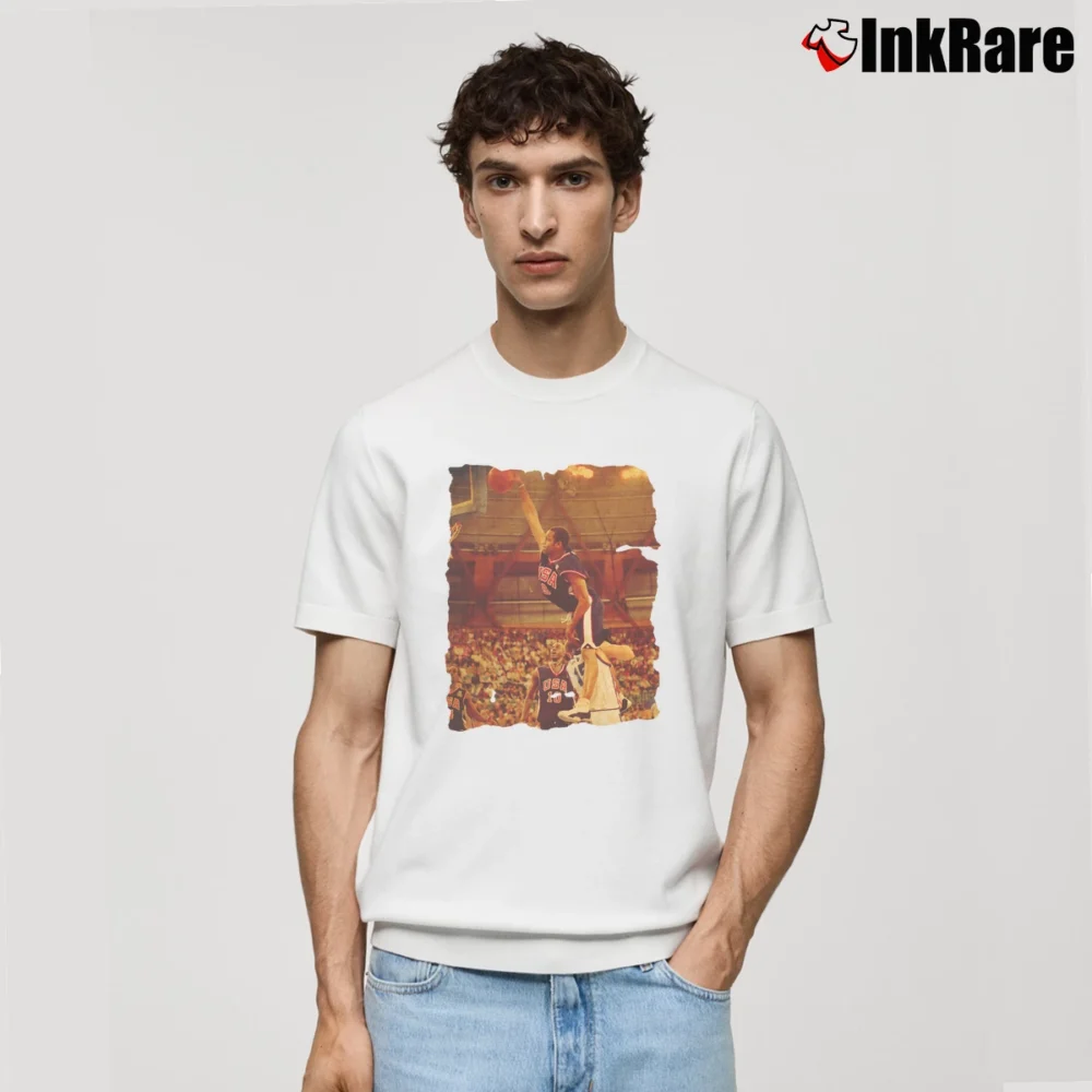 Men’s Vince Carter US Olympic Basketball Classic T-Shirt in white | Soft, Breathable Everyday Wear