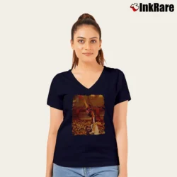 Women’s Vince Carter US Olympic Basketball V-Neck Tee in navy | Chic Neckline, Soft Texture