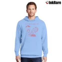 Men’s Vince Guaraldi Linus And Lucy Pullover Hoodie in light blue | Cozy, Durable, Modern Fit