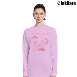 Women’s Vince Guaraldi Linus And Lucy Long-Sleeve Top in light pink | Sleek, Versatile, All-Season