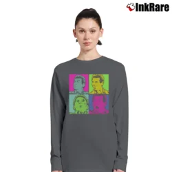 Women’s Vince McMahon Wrestling Meme Long-Sleeve Top in charcoal | Sleek, Versatile, All-Season