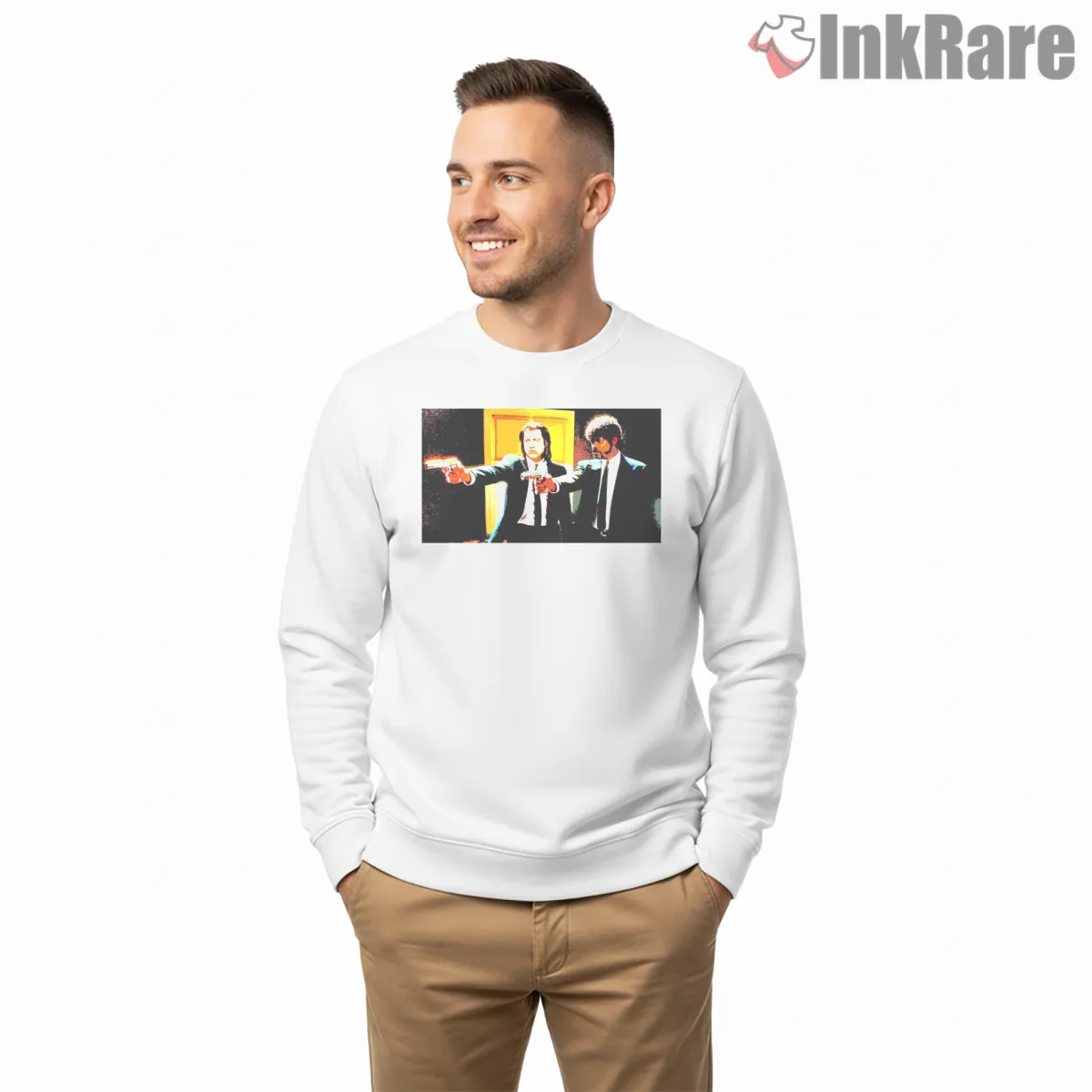 Vincent And Jules Hallway Showdown Shirt Vincent And Jules Hallway Showdown Shirt on graphic shirt for men graphic tee