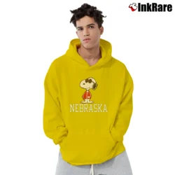 Men’s Vintage 1971 University Of Nebraska Snoopy College Pullover Hoodie in yellow | Cozy, Durable, Modern Fit