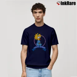 Men’s Vintage 1990 The Simpsons Maggie Simpson Classic T-Shirt in navy | Soft, Breathable Everyday Wear