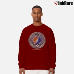 Men’s Vintage 1994 Grateful Dead Steal Your Face Classic Rock Rare Long-Sleeve Shirt in maroon | Sleek, Lightweight, Year-Round Wear