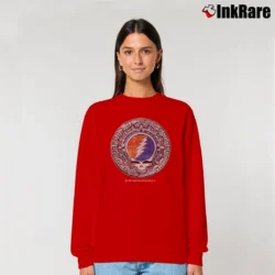 Women’s Vintage 1994 Grateful Dead Steal Your Face Classic Rock Rare Relaxed Sweatshirt in red | Soft, Laid-Back Vibe