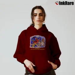 Women’s Vintage 1995 Looney Tunes Happy Halloween Cozy Hoodie in maroon | Warm, Structured, Stylish