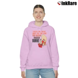 Women’s Vintage 1995 Looney Tunes Yosemite Sam Trick Or Treat Cozy Hoodie in light pink | Warm, Structured, Stylish