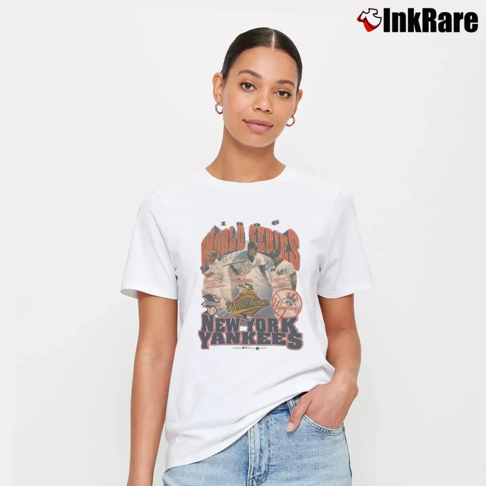 Women’s Vintage 1996 MLB New York Yankees World Series Signature T-Shirt in white | Soft, Flattering Fit
