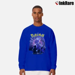 Men’s Vintage 1999 Mewtwo Cartoon Network Pokemon Long-Sleeve Shirt in royal blue | Sleek, Lightweight, Year-Round Wear
