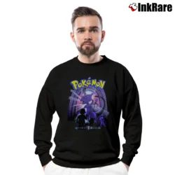 Men’s Vintage 1999 Mewtwo Cartoon Network Pokemon Crewneck Sweatshirt in black | Cozy Fabric, Clean Style