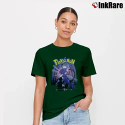 Women’s Vintage 1999 Mewtwo Cartoon Network Pokemon Signature T-Shirt in forest green | Soft, Flattering Fit