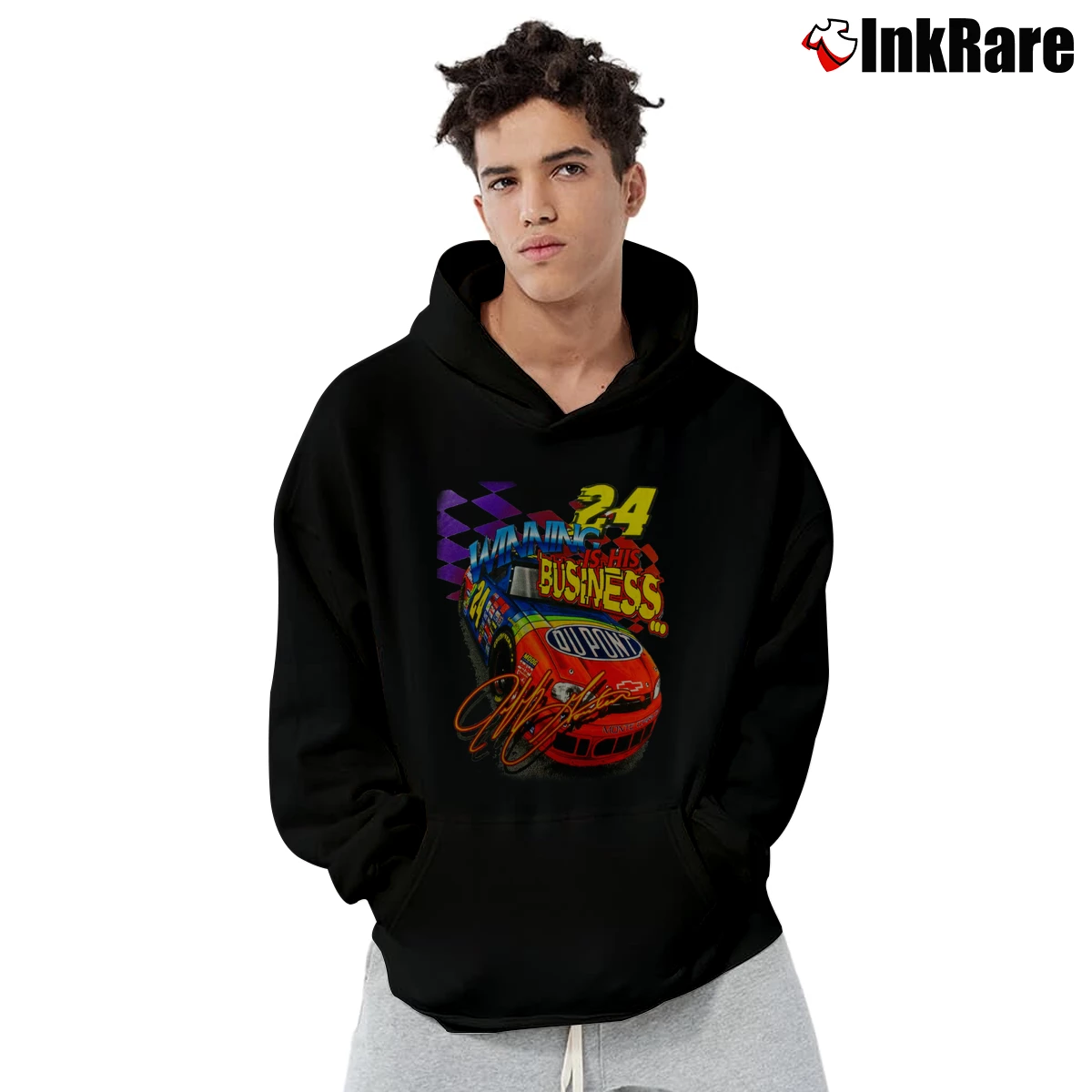 Vintage 1999 Nascar Jeff Gordon Winning Is His Business Men’s Pullover Hoodie in black – Ultimate Warmth Men’s Vintage 1999 Nascar Jeff Gordon Winning Is His Business Pullover Hoodie in black | Cozy, Durable, Modern Fit