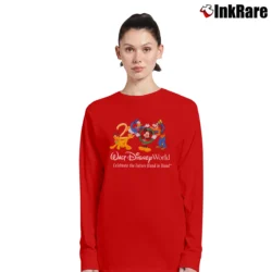 Women’s Vintage 2000 Walt Disney World Long-Sleeve Top in red | Sleek, Versatile, All-Season