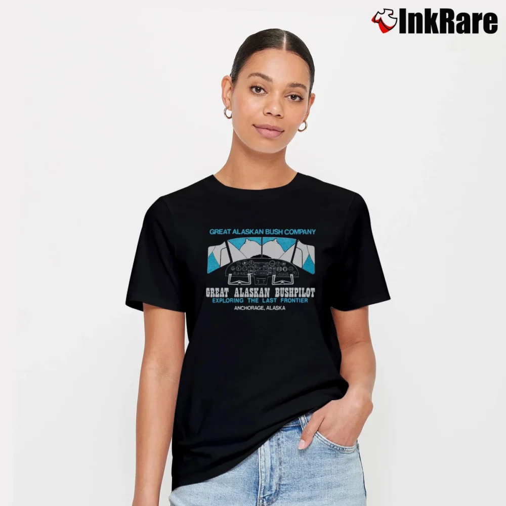Women’s Vintage 80's the Great Alaskan Bush Company T-Shirt in black | Soft, Flattering Fit