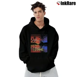 Men’s Vintage 80s Hobie Cat Catamaran Pullover Hoodie in black | Cozy, Durable, Modern Fit