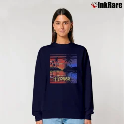 Women’s Vintage 80s Hobie Cat Catamaran Relaxed Sweatshirt in navy | Soft, Laid-Back Vibe