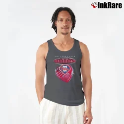 Men’s Vintage 90's Philadelphia Phillies MLB Baseball Tank Top in charcoal | Breathable, Active-Friendly Design