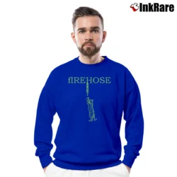 Men’s Vintage 90s Firehose Cat Rock Band Graphic Crewneck Sweatshirt in royal blue | Cozy Fabric, Clean Style
