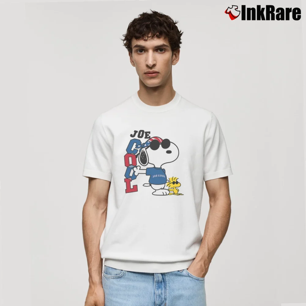 Men’s Vintage 90s Joe Cool Snoopy Classic T-Shirt in white | Soft, Breathable Everyday Wear