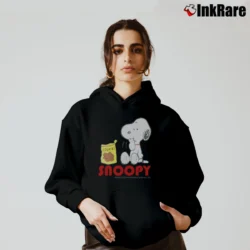 Women’s Vintage 90s Peanuts Snoopy Cookies Cozy Hoodie in black | Warm, Structured, Stylish