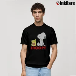Men’s Vintage 90s Peanuts Snoopy Cookies Classic T-Shirt in black | Soft, Breathable Everyday Wear
