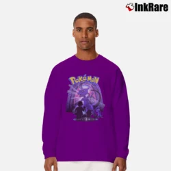 Men’s Vintage 90s Pokemon Movie Promo Mewtwo Training Is Over Long-Sleeve Shirt in purple | Sleek, Lightweight, Year-Round Wear
