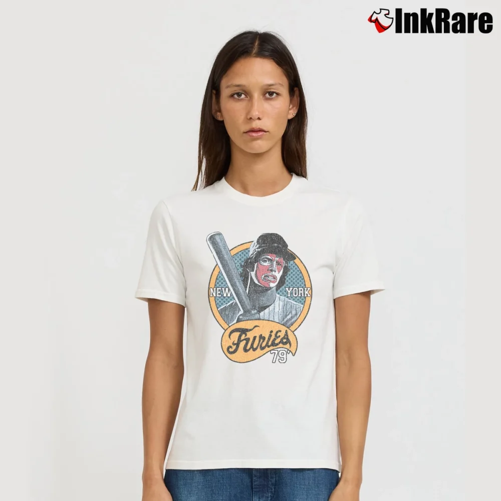 Women’s Vintage Baseball Furies The Warriors Signature T-Shirt in white | Soft, Flattering Fit