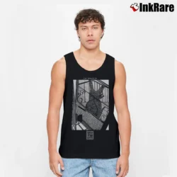 Men’s Vintage Cat Wants In Funny Stuart Katt Tank Top in black | Breathable, Active-Friendly Design