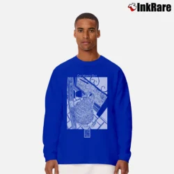 Men’s Vintage Cat Wants Out Funny Stuart Katt Long-Sleeve Shirt in royal blue | Sleek, Lightweight, Year-Round Wear