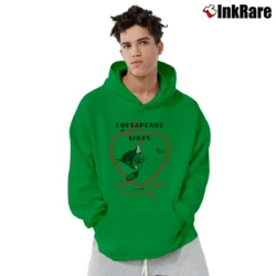 Men’s Vintage Chessie Cat Chesapeake Ohio Railway NOS Graphic Pullover Hoodie in irish green | Cozy, Durable, Modern Fit