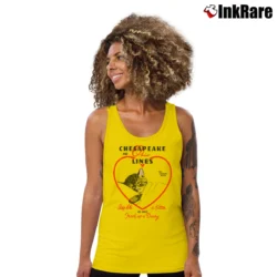 Women’s Vintage Chessie Cat Chesapeake Ohio Railway NOS Graphic Tank Top in yellow | Lightweight, Movement-Friendly