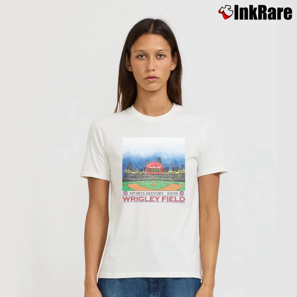 Women’s Vintage Chicago Cubs Signature T-Shirt in white | Soft, Flattering Fit
