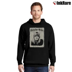 Men’s Vintage Christine McVie Pullover Hoodie in black | Cozy, Durable, Modern Fit