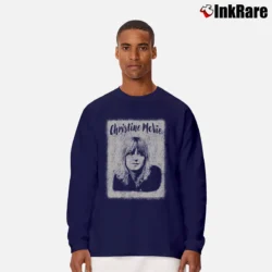 Men’s Vintage Christine McVie Long-Sleeve Shirt in navy | Sleek, Lightweight, Year-Round Wear