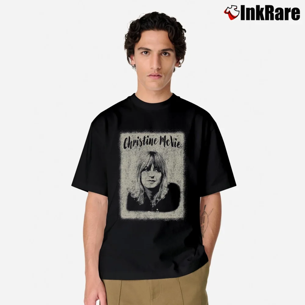 Men’s Vintage Christine McVie Classic T-Shirt in black | Soft, Breathable Everyday Wear