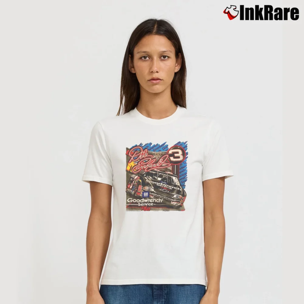 Women’s vintage dale earnhardt T-Shirt in white | Soft, Flattering Fit