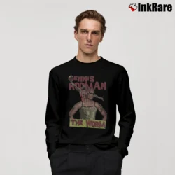 Men’s vintage dennis rodman the worm for NBA Retro and Bulls Fans Long-Sleeve Shirt in black | Sleek, Lightweight, Year-Round Wear
