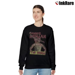 Women’s vintage dennis rodman the worm for NBA Retro and Bulls Fans Relaxed Sweatshirt in black | Soft, Laid-Back Vibe